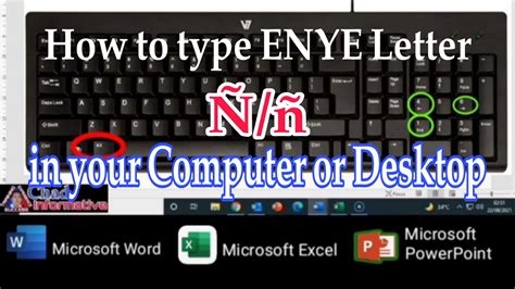 enye how to type|how to type enye word.